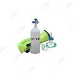 کپسول اکسیژن 2/5 لیتری همراه با مانومتر