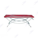 تخت معاینه پایه هلالی بالشت دار پایه لوکس