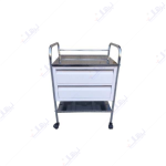 ترالی پانسمان دوکشو رویه استیل